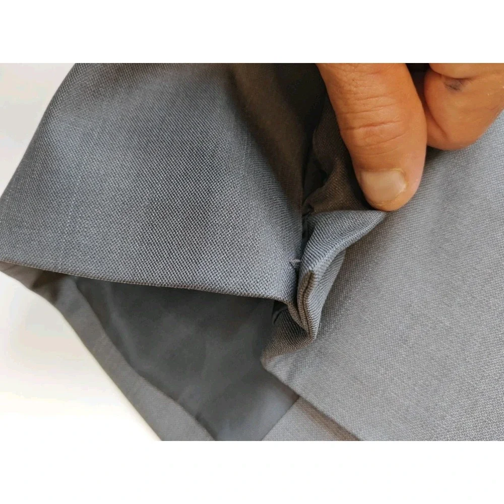 Fendi Mens Sports Coat 36R Gray Chalk Stripe Made in Italy 3 Button Jacket